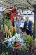 HTA President, Boyd Douglas-Davies with exhibitors from Allensmore Nurseries.